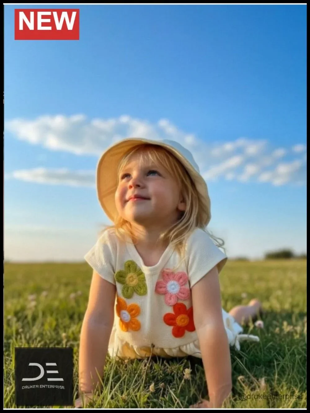 Toddler Girl Sleeveless Ruffle Tank & Shorts Outfit Set with Hat